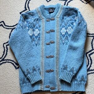 Norwegian Wool Cardigan Sweater